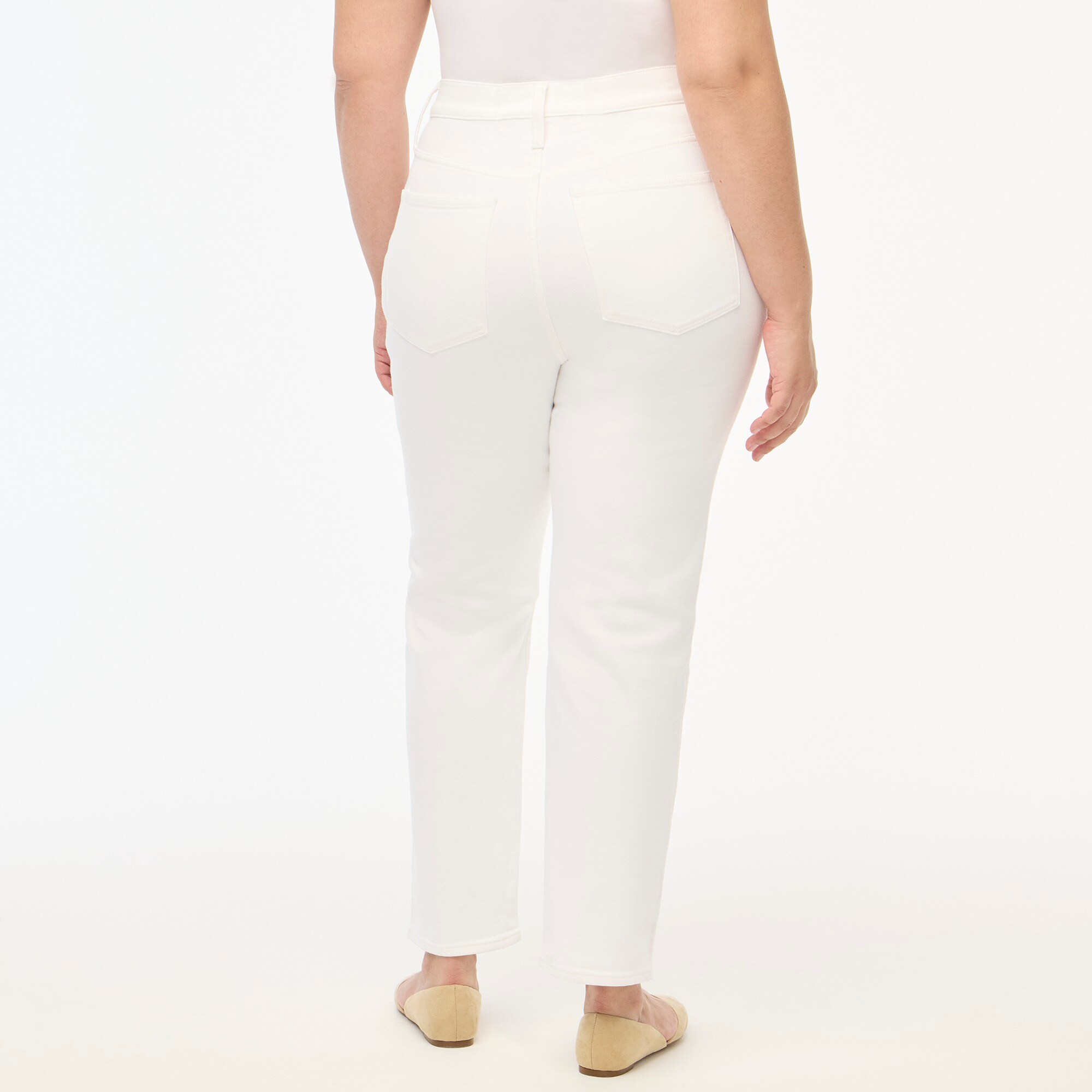 Tall essential straight white jean in all-day stretch