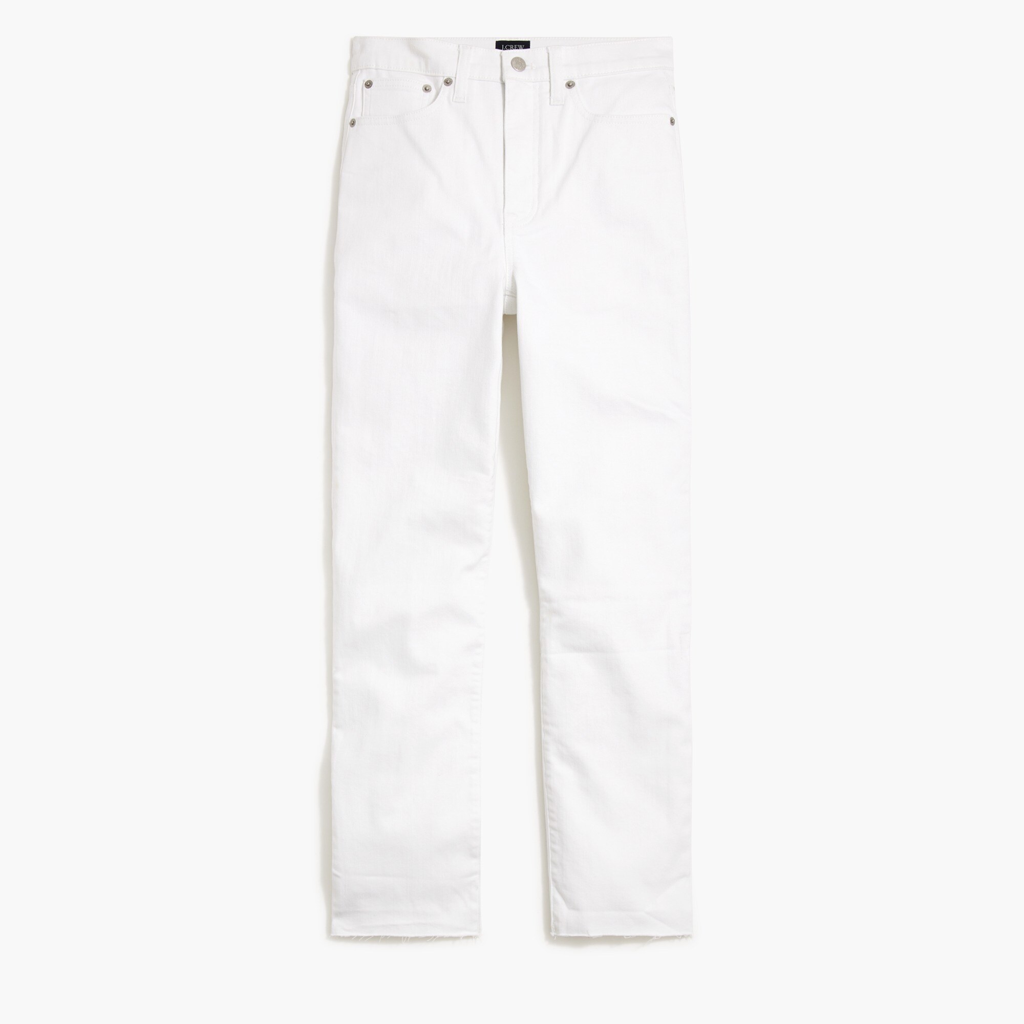 White Stovepipe Straight Jean In Signature Stretch+ For Women 