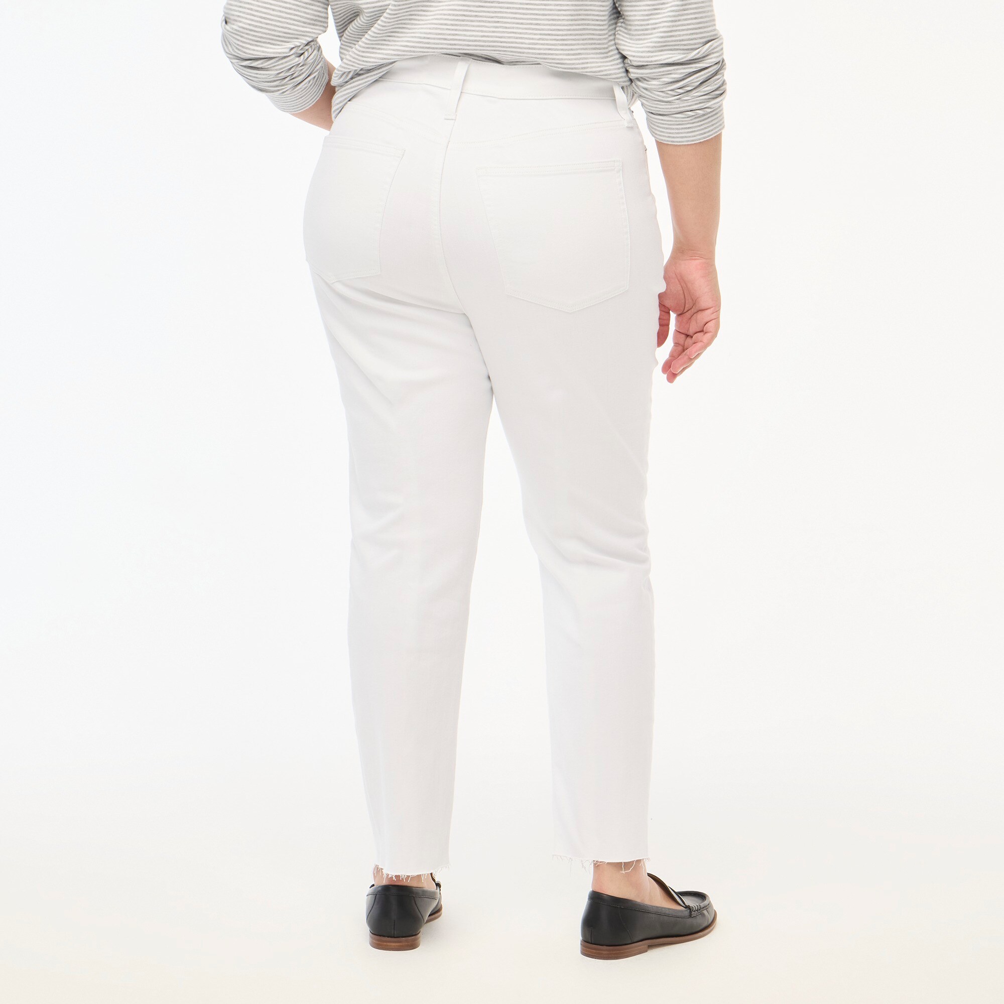 White Stovepipe Straight Jean In Signature Stretch+ For Women