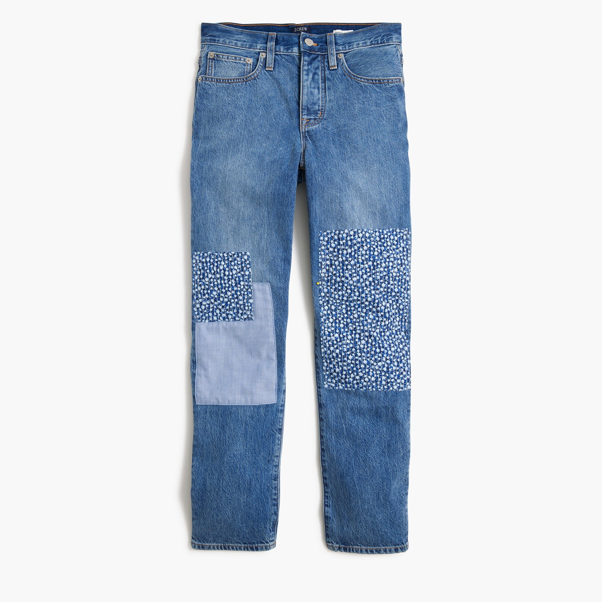 Premium Edition slim boyfriend patchwork jean