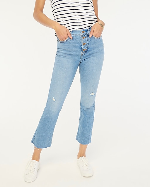 womens High-rise flare crop jean in all-day stretch