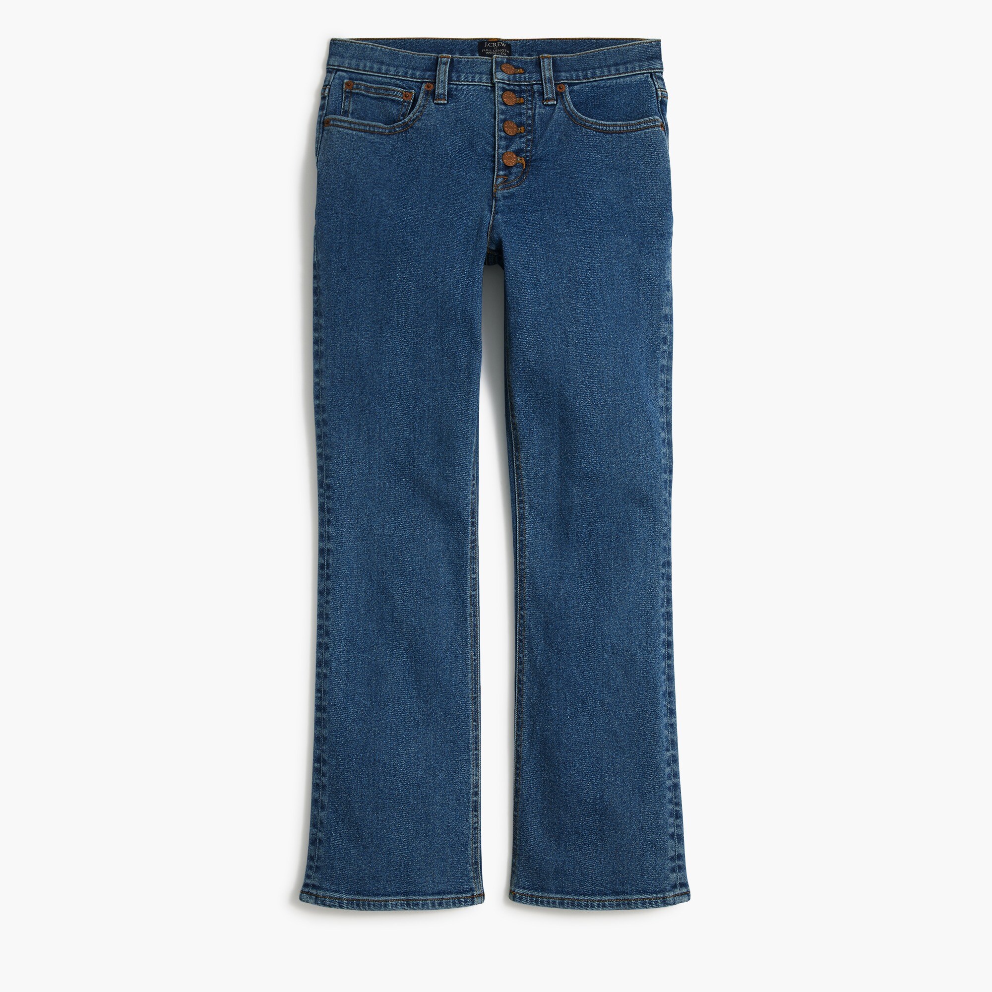  Flare crop mid-rise jean in all-day stretch