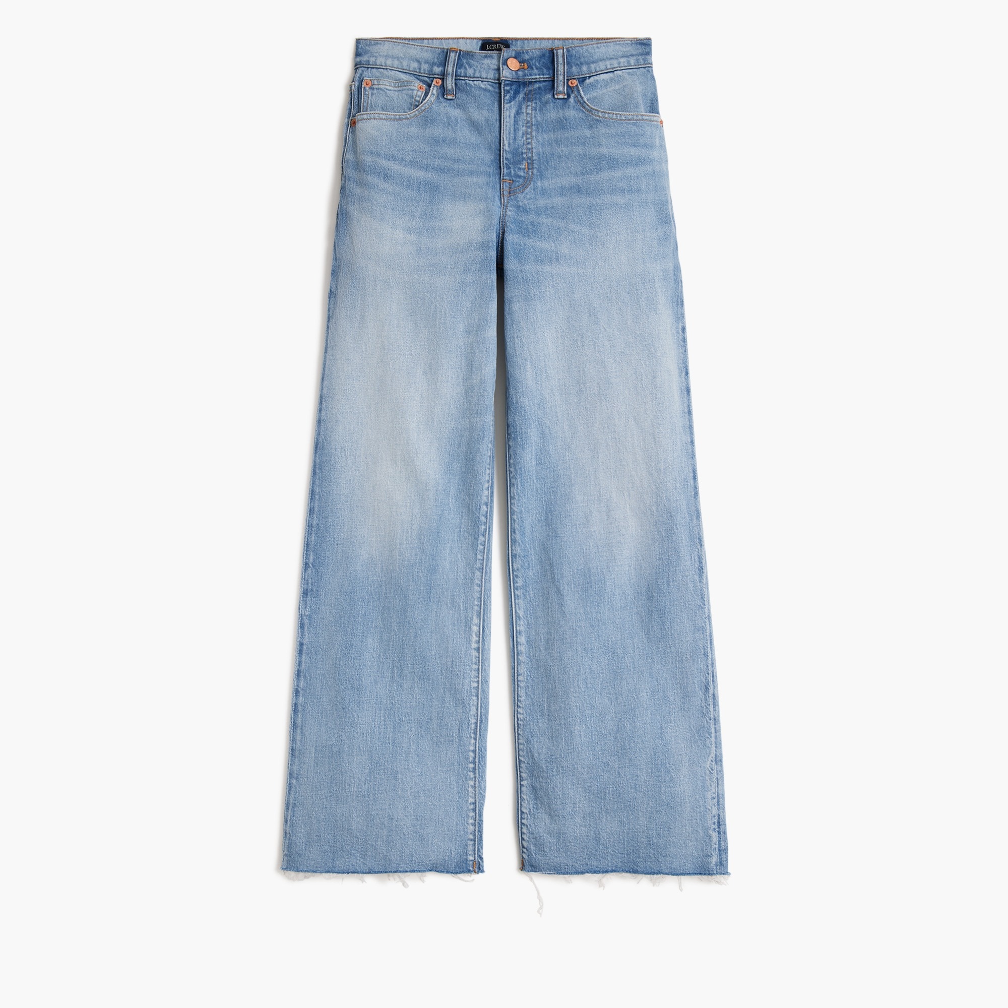 Wide-leg cropped jean in all-day stretch