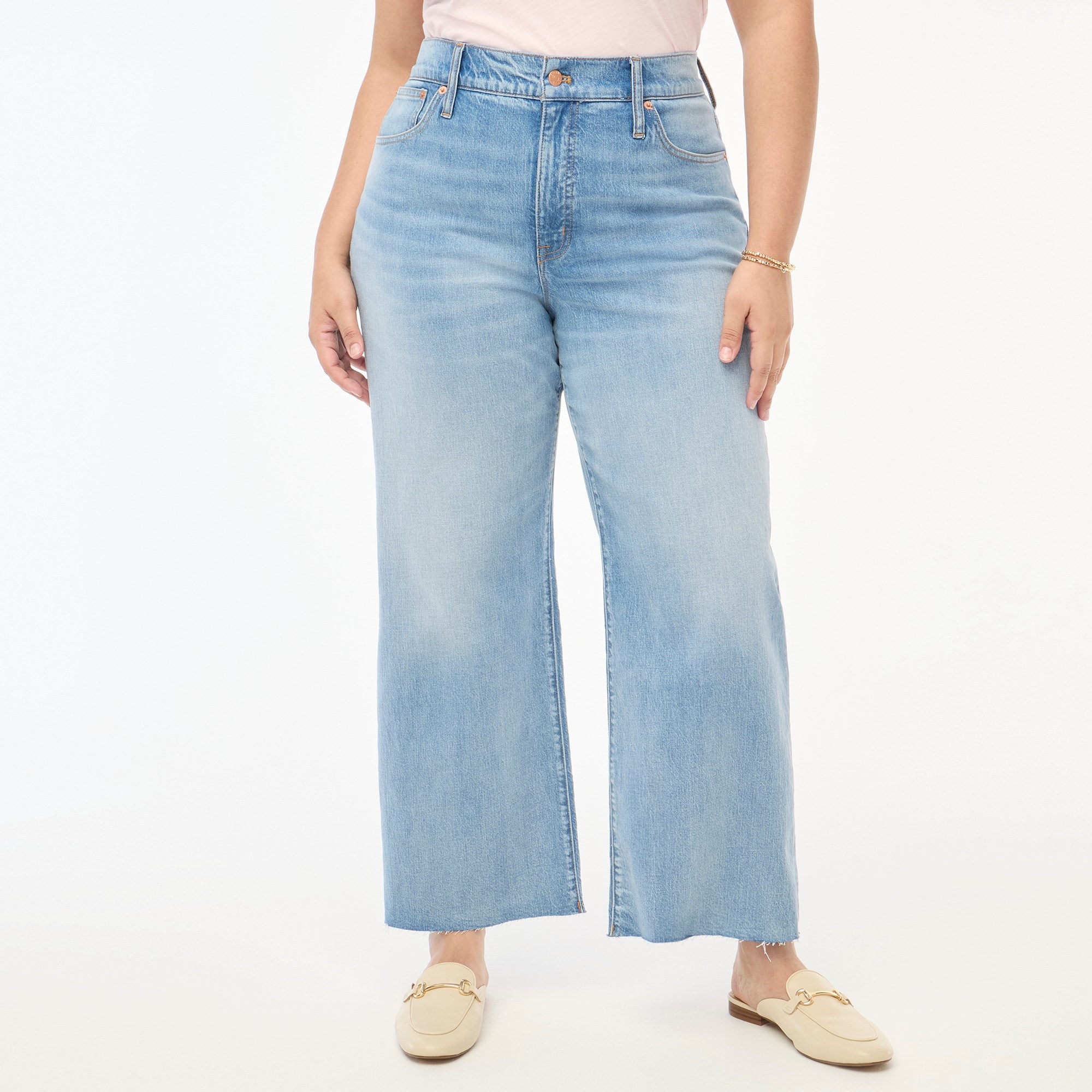 Wide-leg crop jean all-day stretch