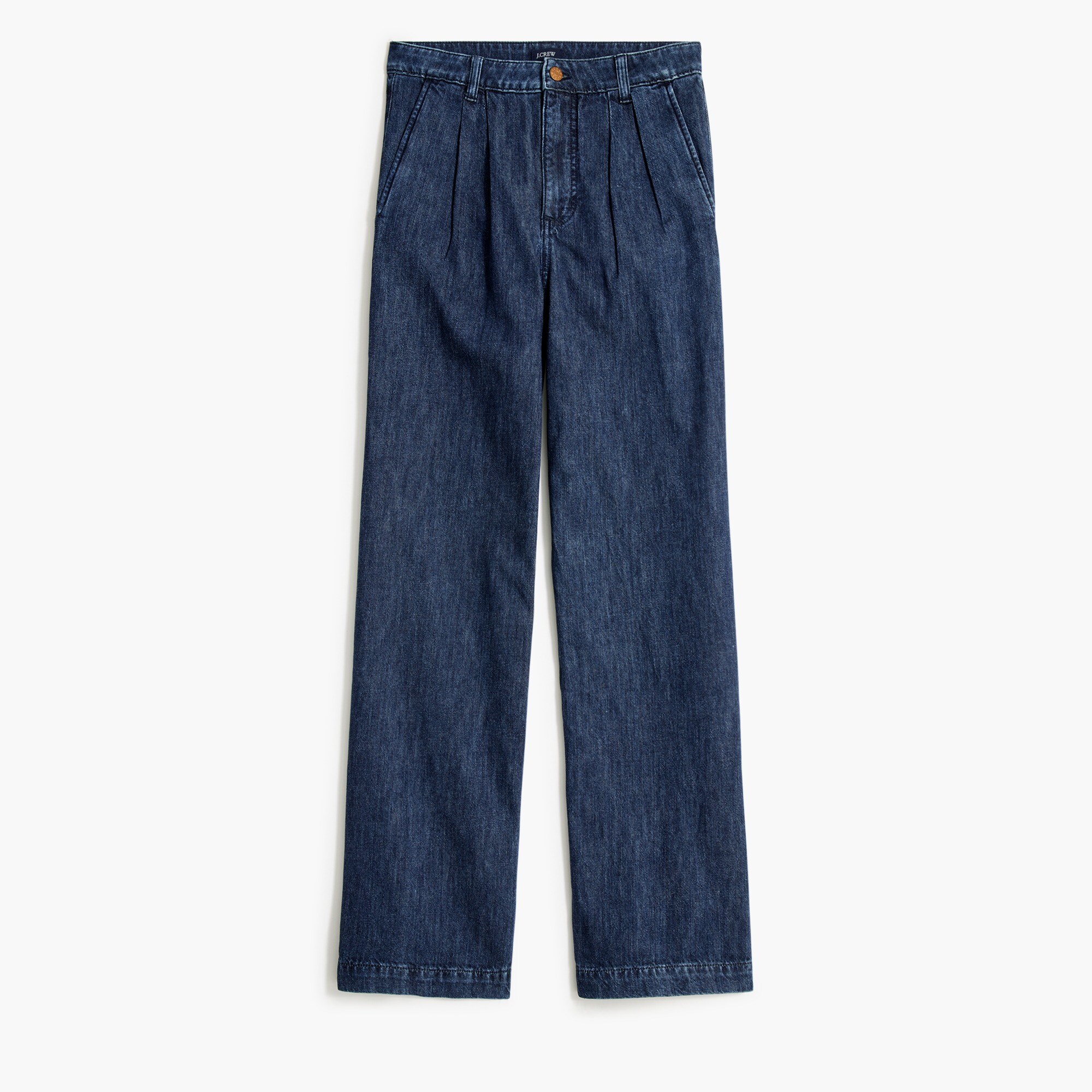  Petite pleated trouser jean
