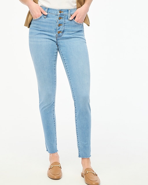 womens 9&quot; mid-rise skinny jean in signature stretch