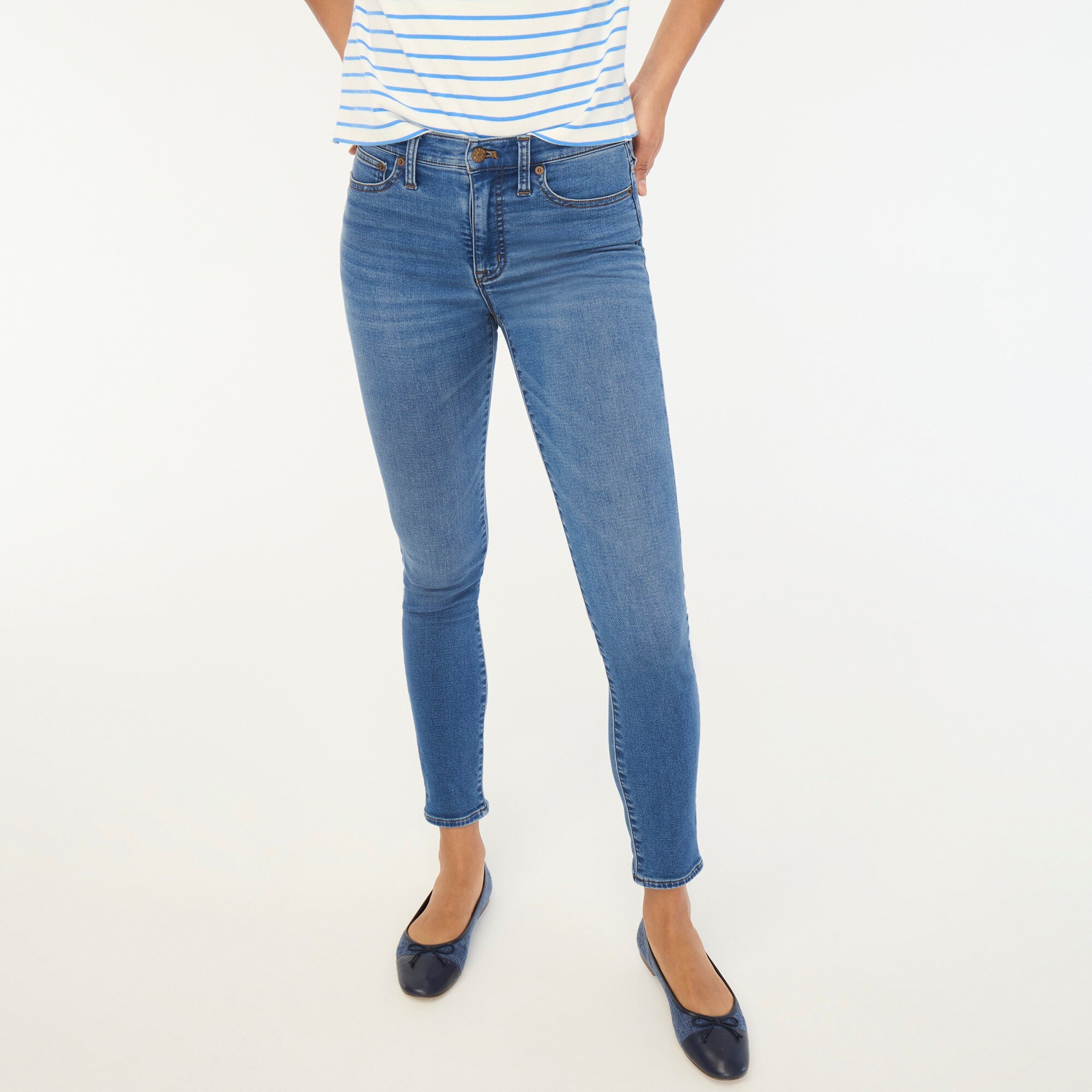 factory: 9&quot; mid-rise skinny jean in signature stretch+ for women