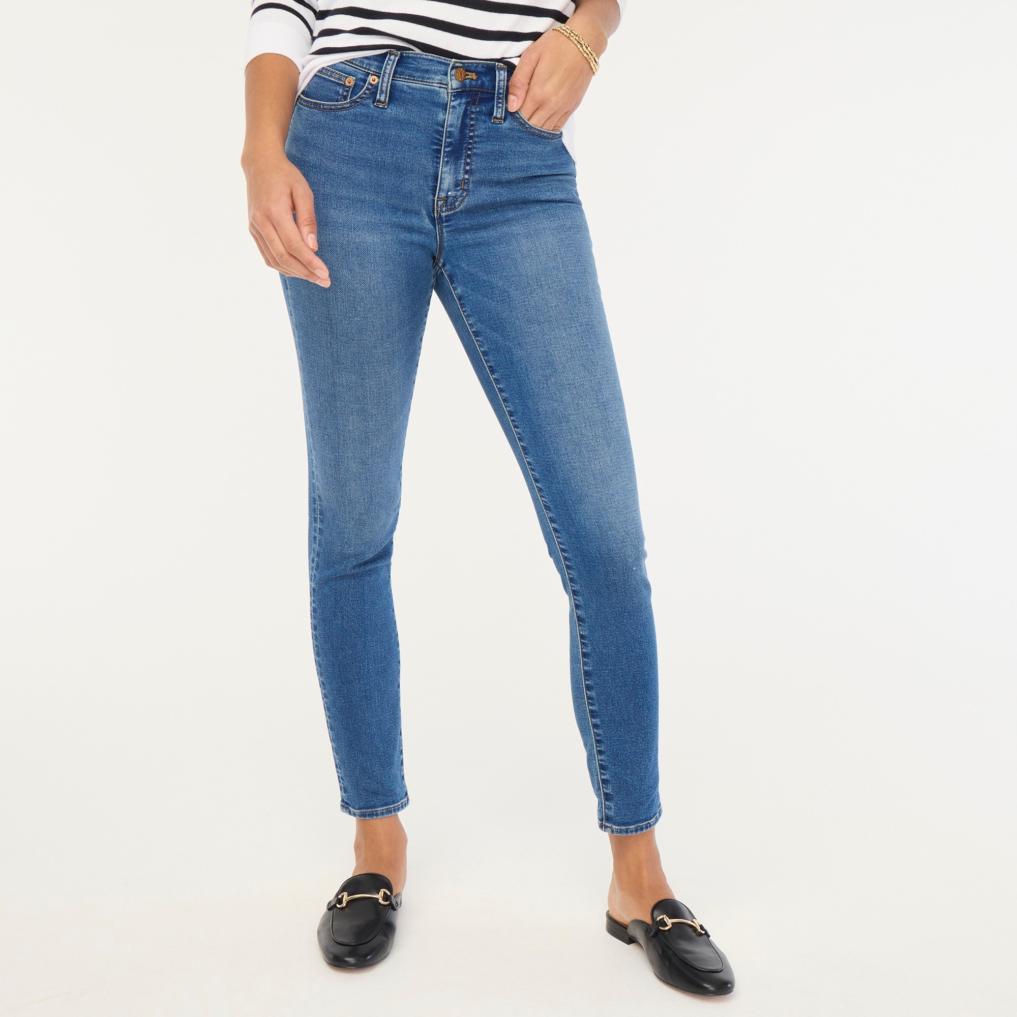 womens Tall 9&quot; mid-rise skinny jean in signature stretch+