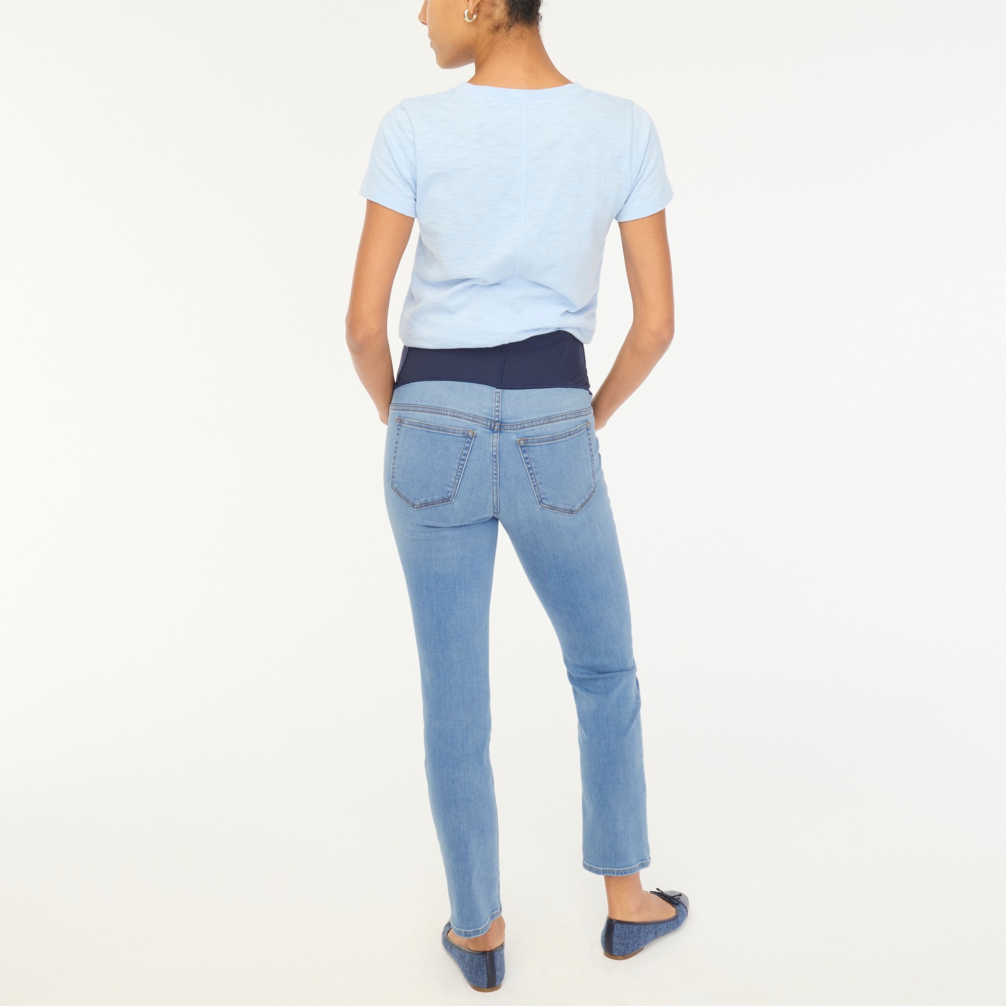 Maternity straight-leg jean in signature stretch