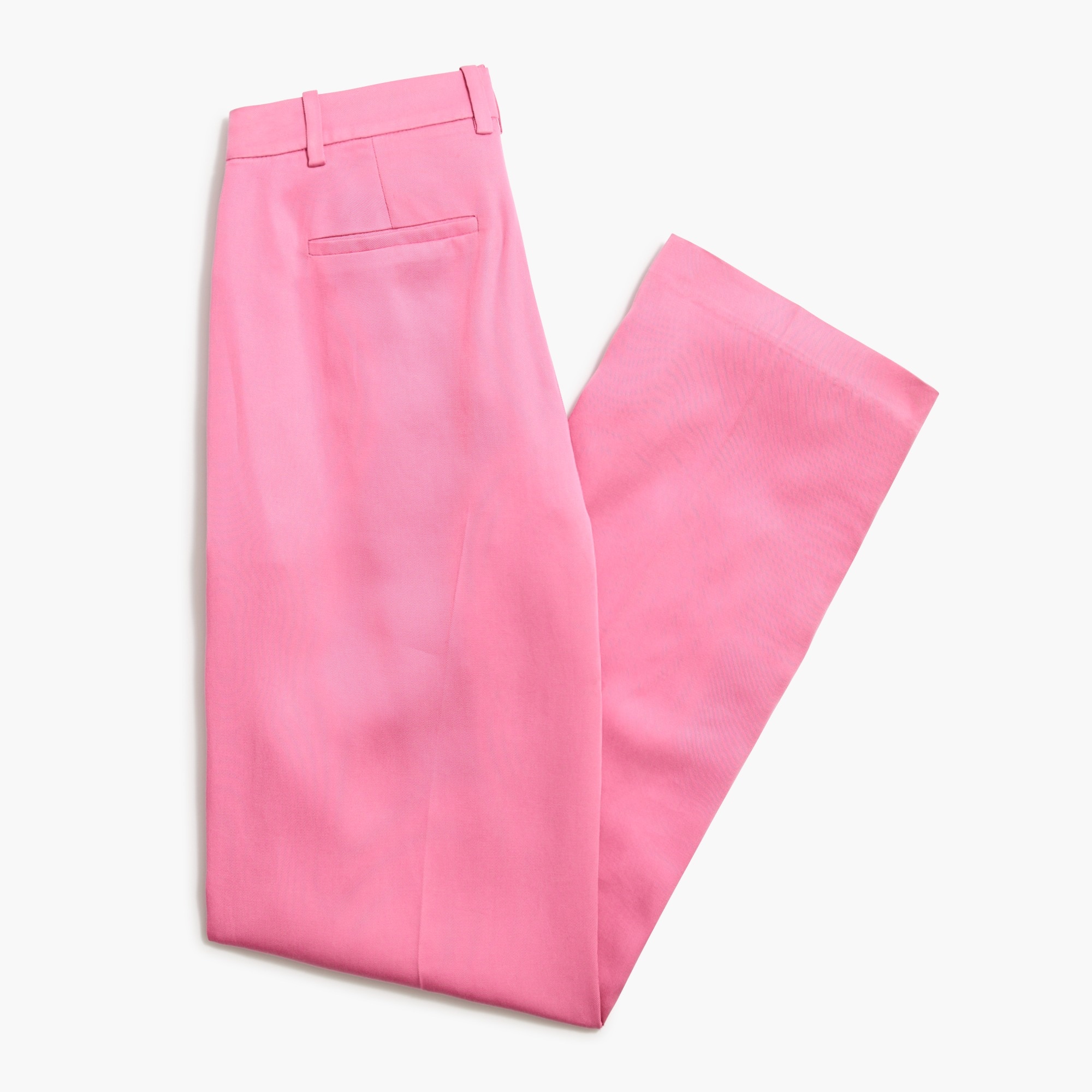 Wide-leg pleated twill trouser pant