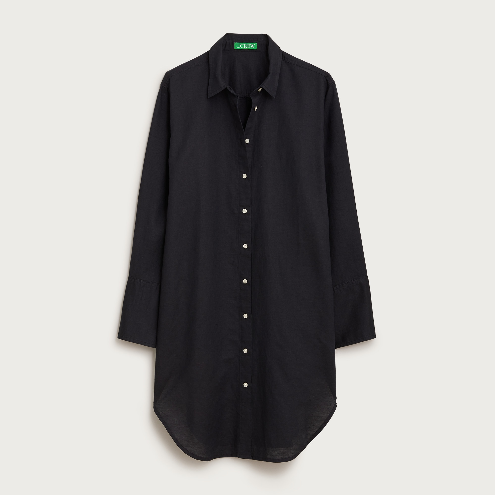 Relaxed-fit beach shirt in linen-cotton blend