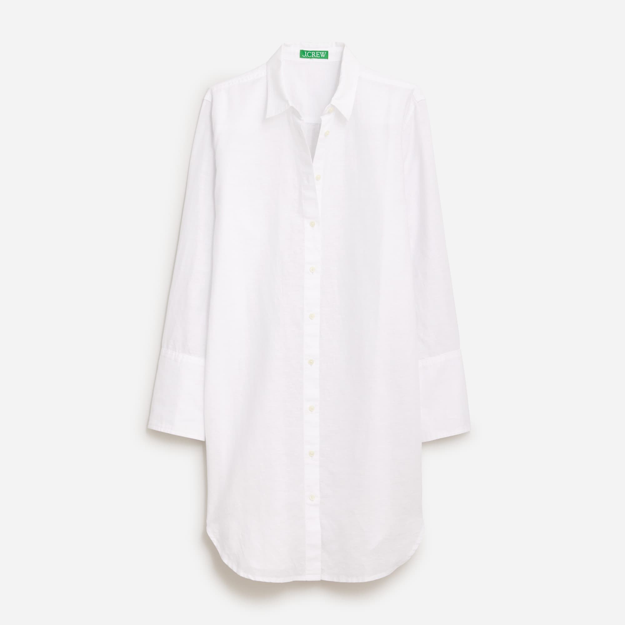  Relaxed-fit beach shirt in linen-cotton blend