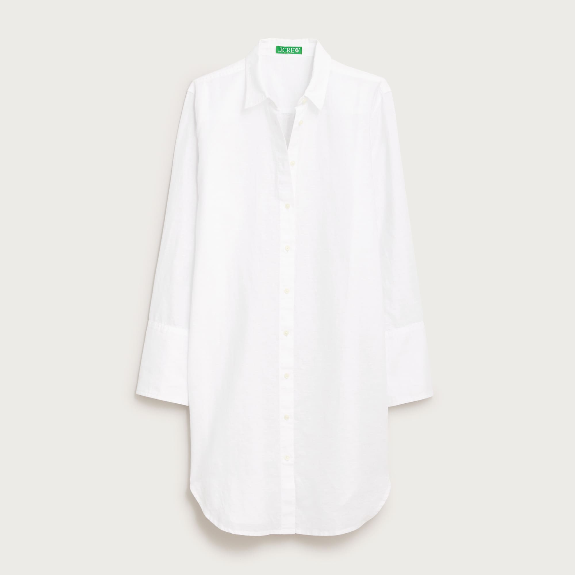 Relaxed-fit beach shirt in linen-cotton blend