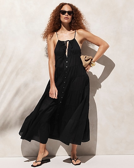 j.crew: tiered cotton voile dress for women