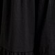 Tiered cotton voile dress BLACK