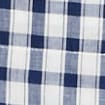 Button-up cotton voile shirt in stripe DARK EVENING WHITE