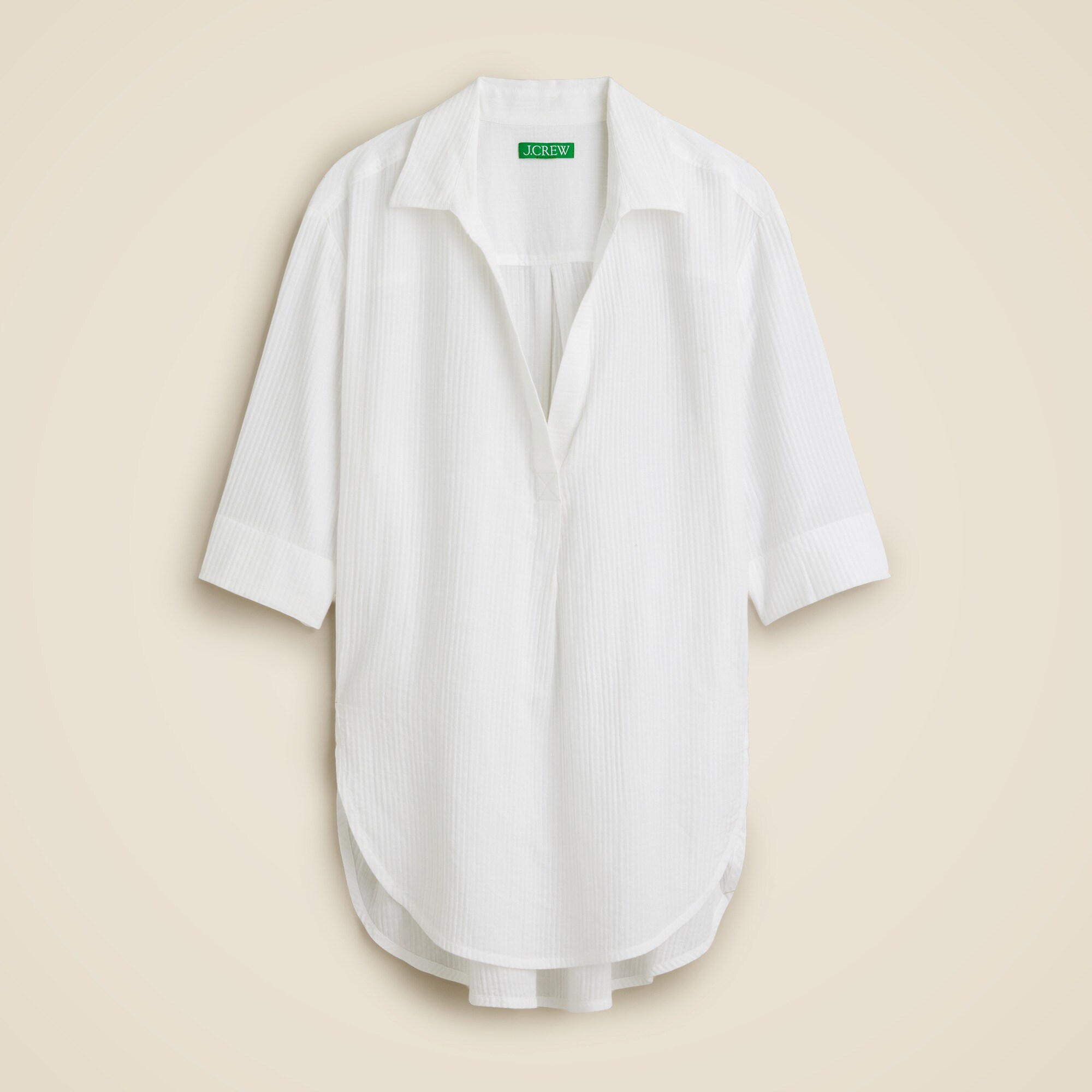 Popover shirt in airy gauze