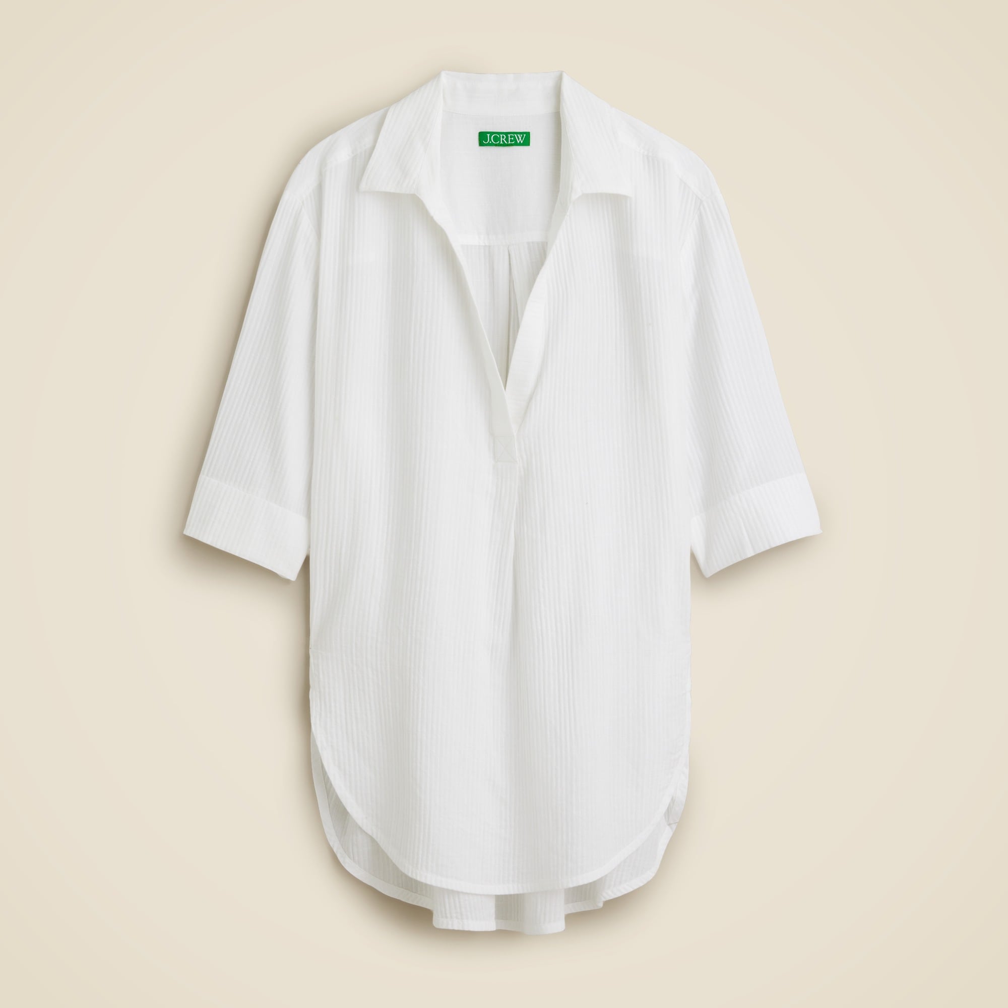 Popover shirt in airy gauze