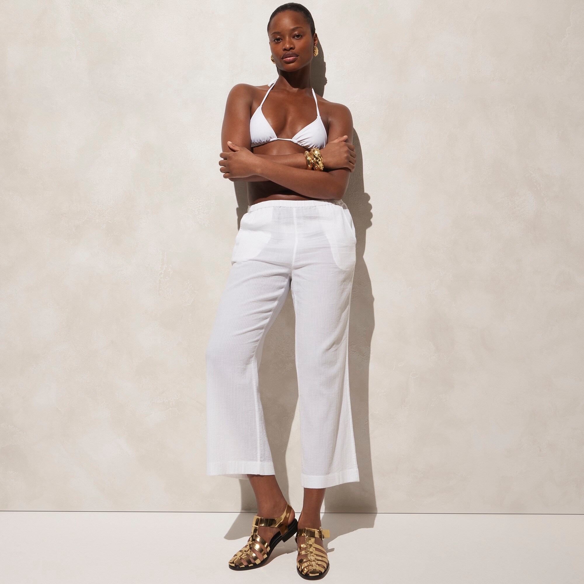  Relaxed beach pant in airy gauze