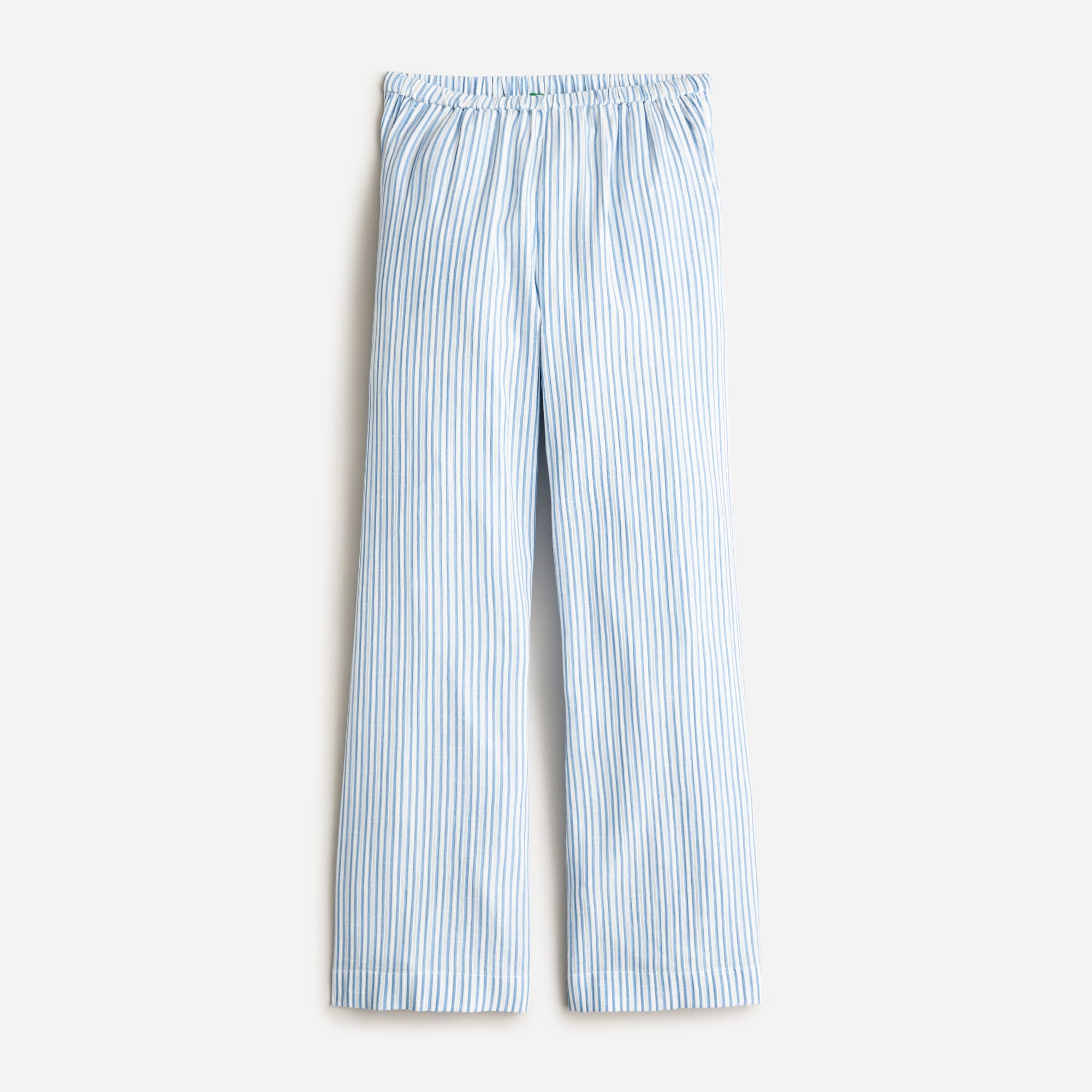womens Relaxed beach pant in striped airy gauze