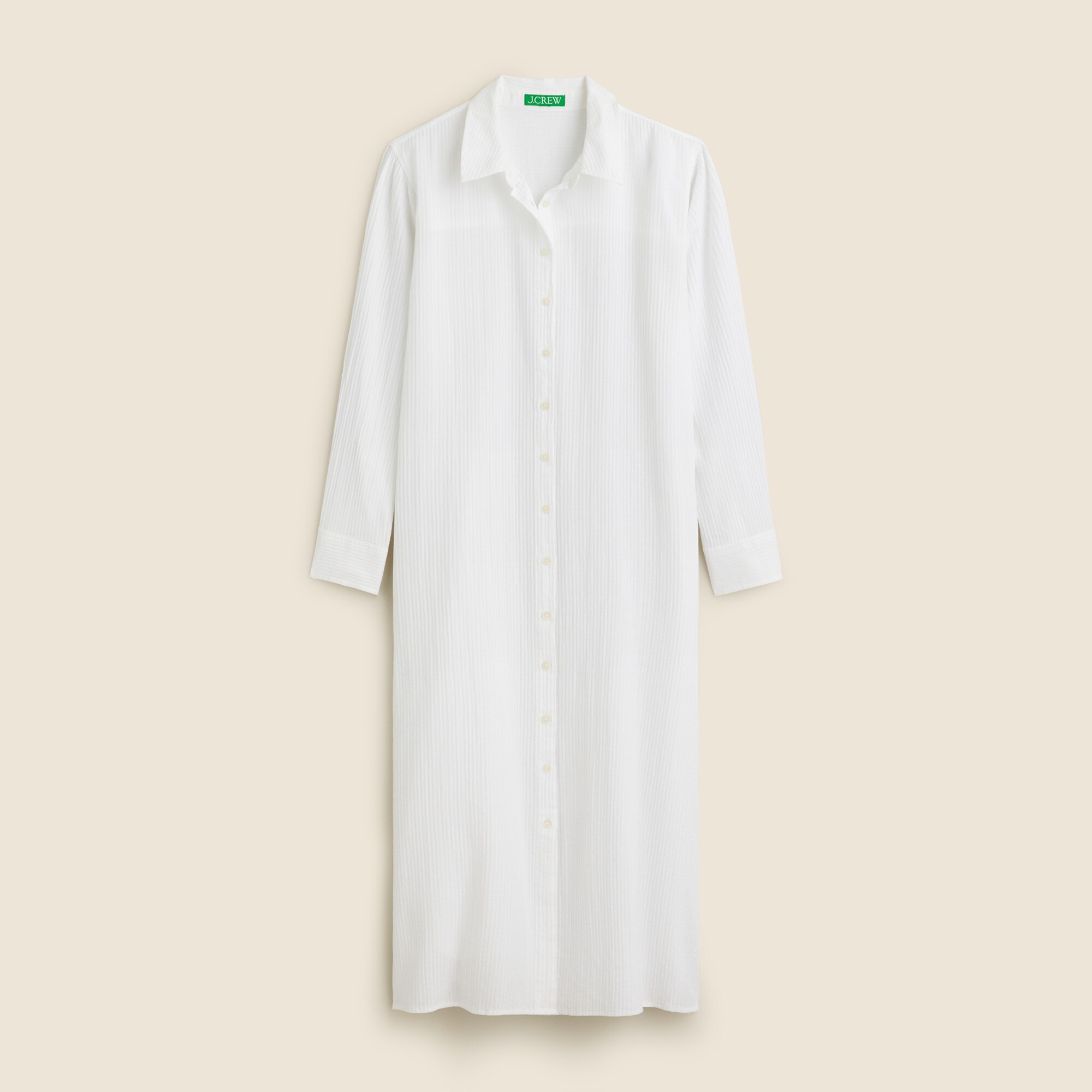 Long beach shirt in airy gauze