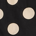 Button-up cotton voile shirt BLACK DOT