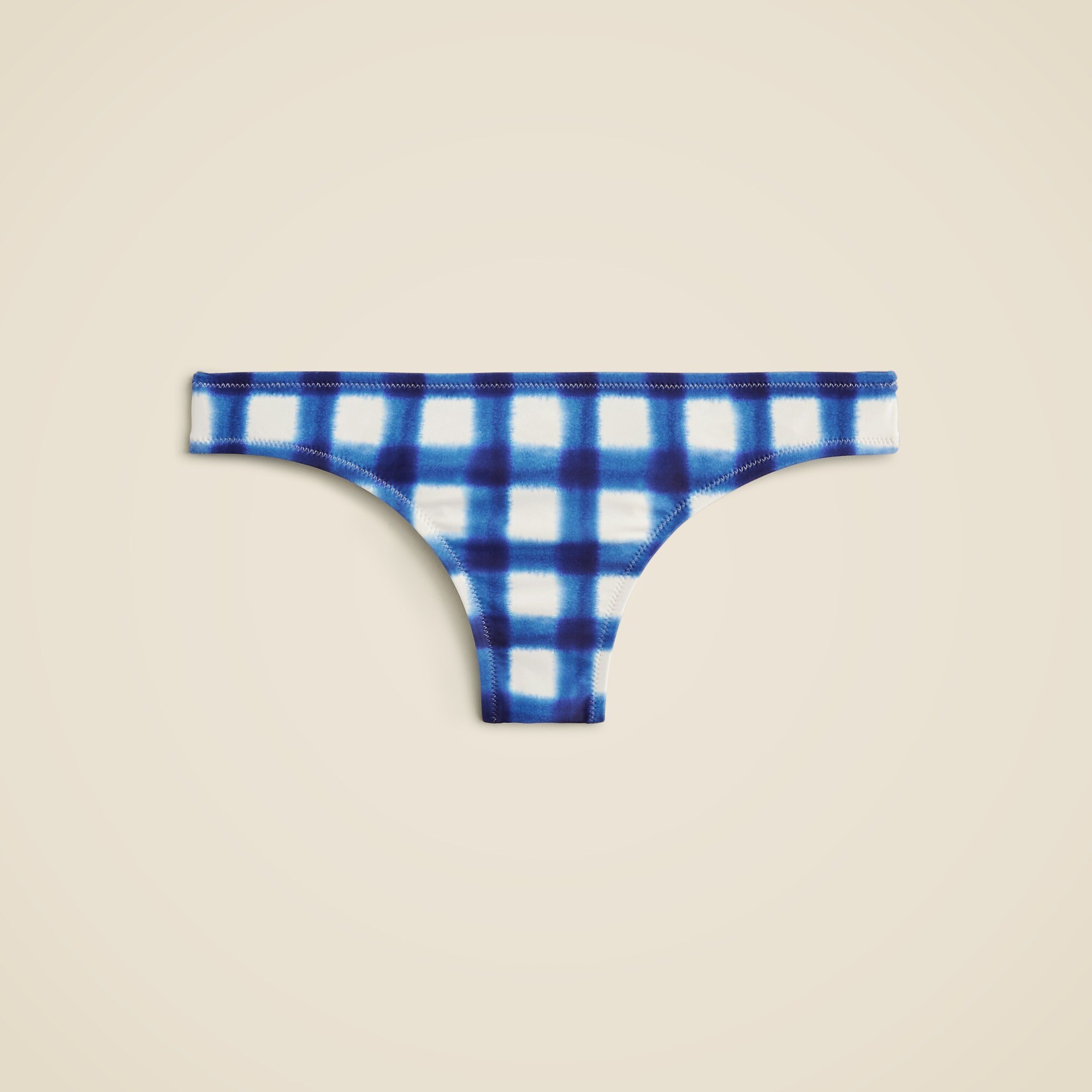 Hipster full-coverage bikini bottom in gingham