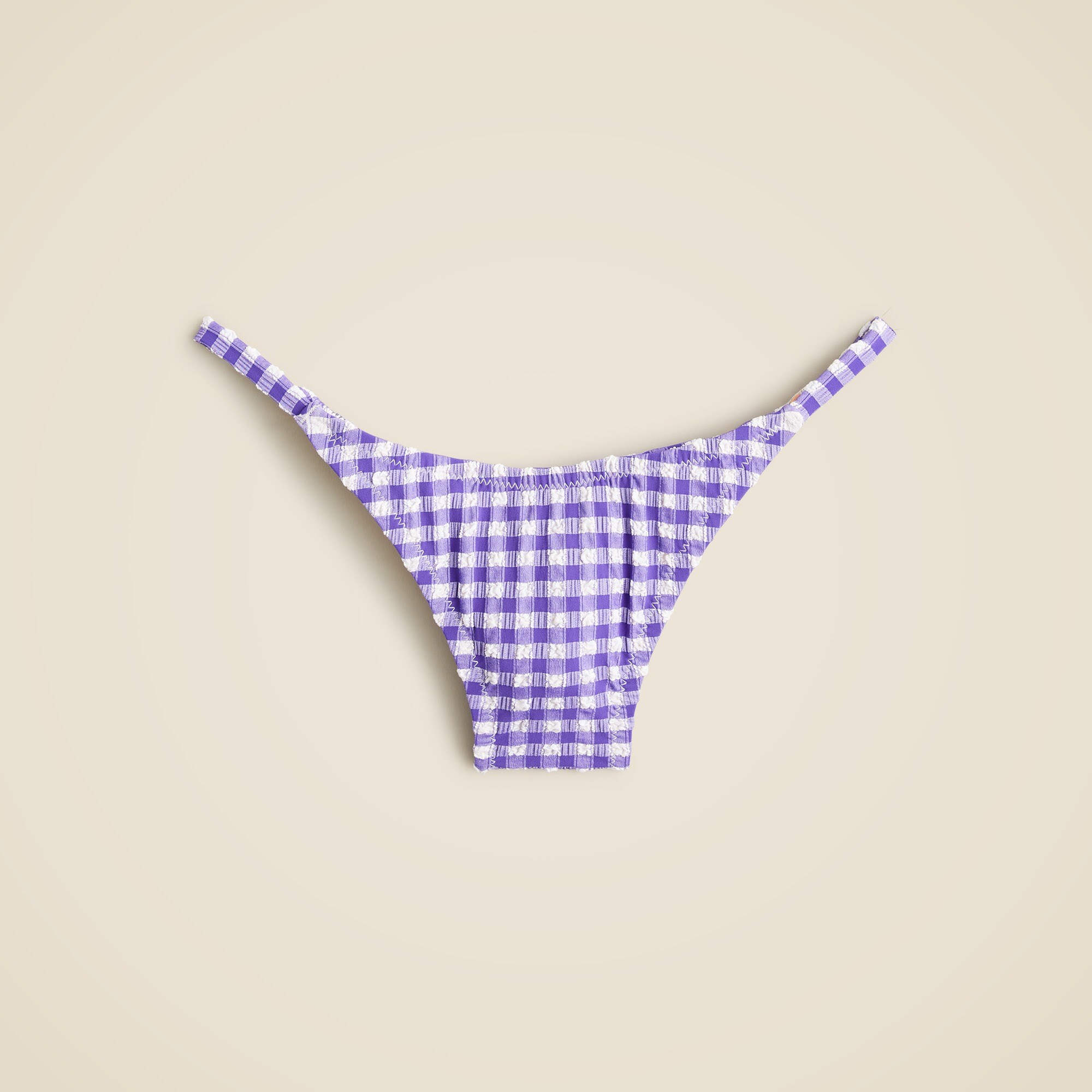 '90s no-tie string bikini bottom in gingham