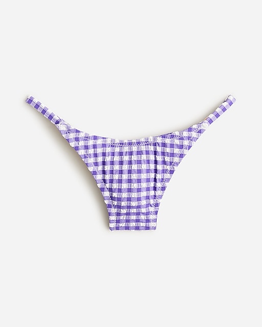  '90s no-tie string bikini bottom in gingham