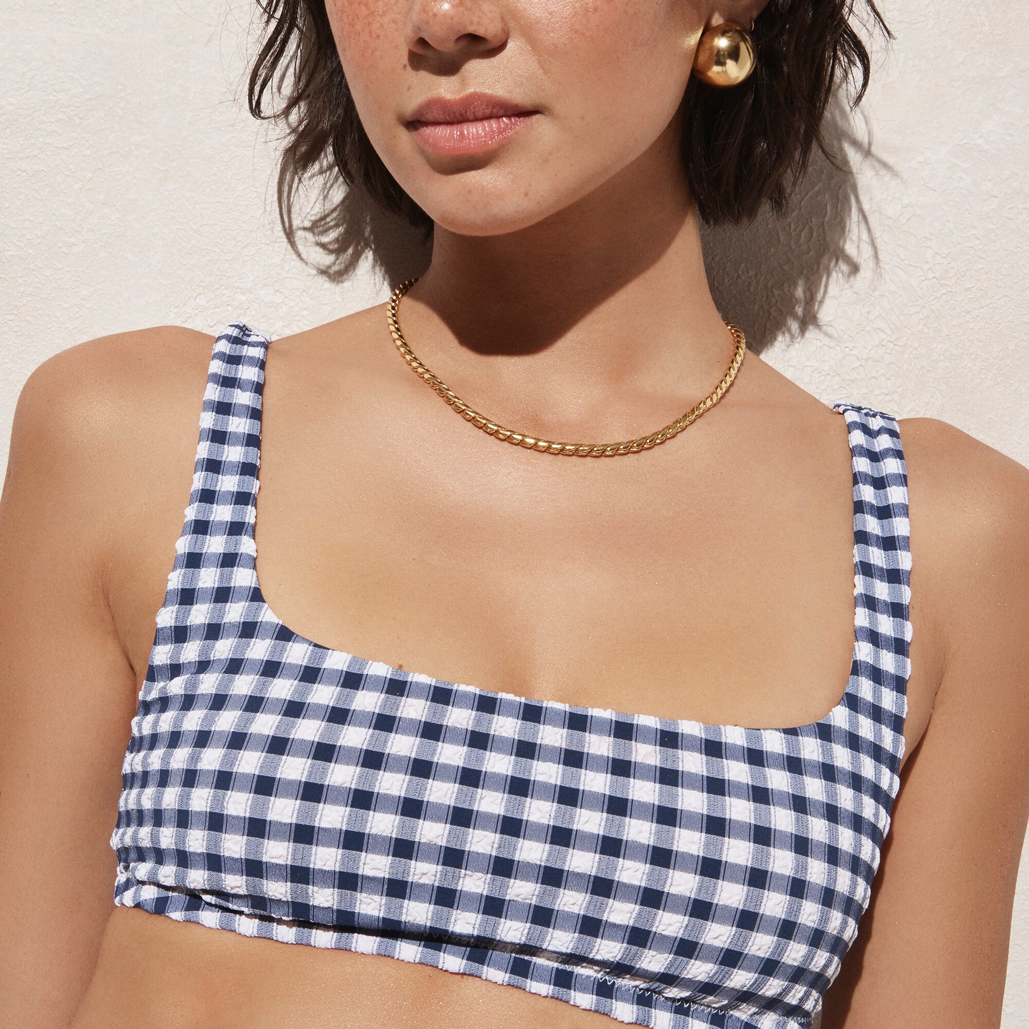 J crew gingham bikini shop