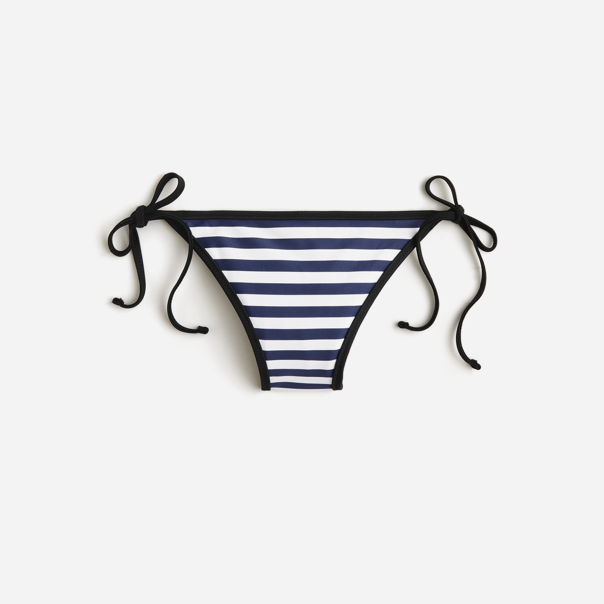 womens String hipster bikini bottom in contrast stripe