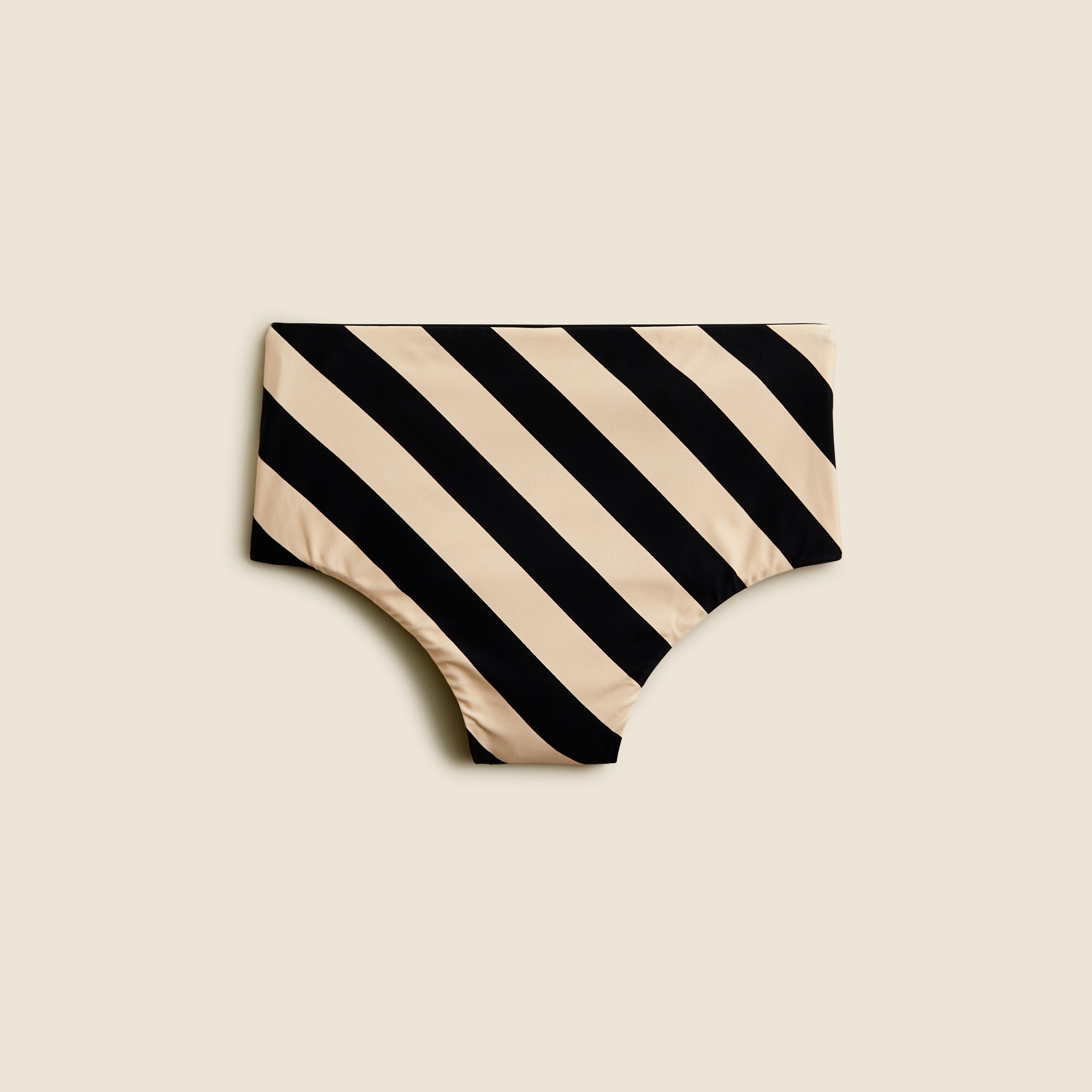 Hallie bikini bottom in dot-stripe print