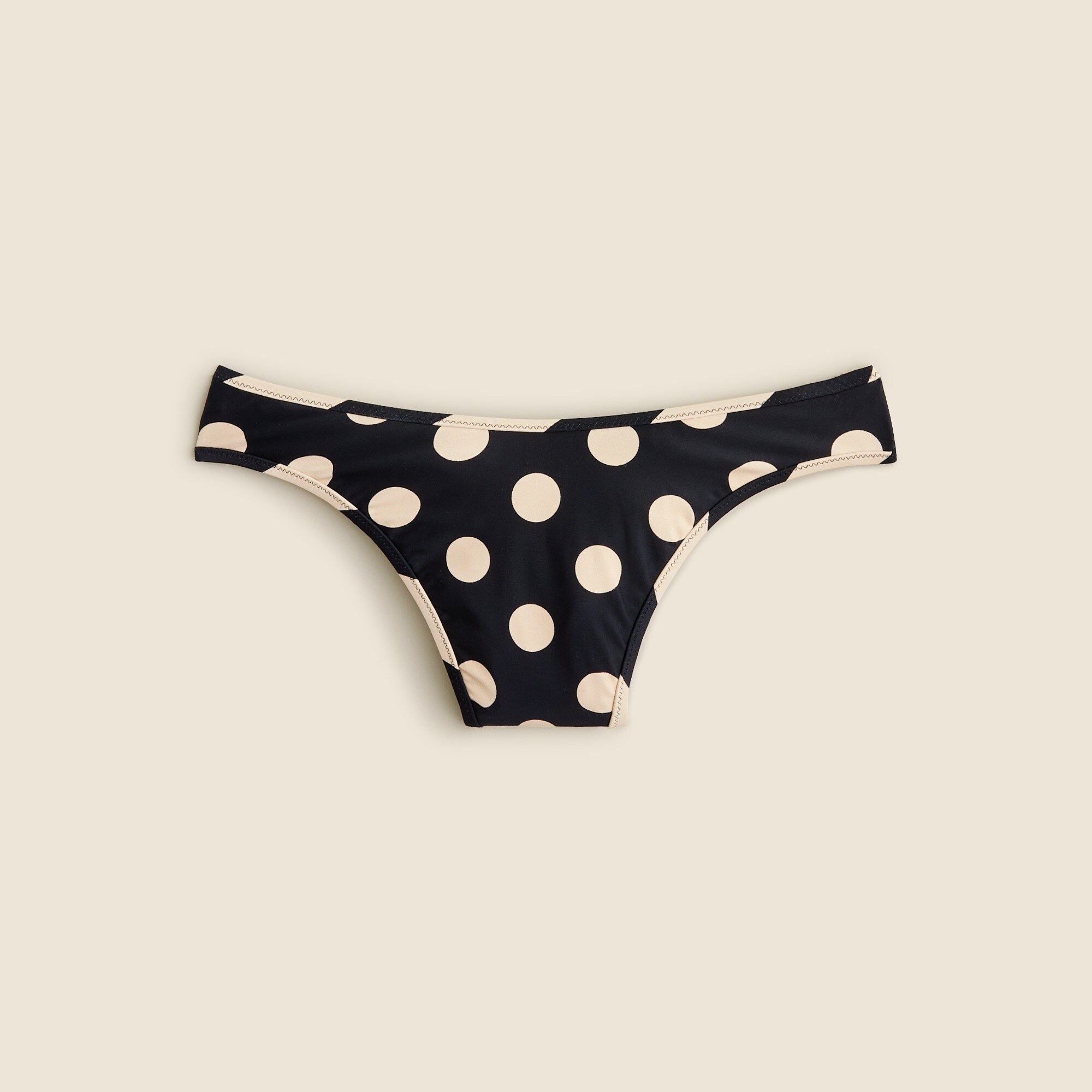 '90s high-leg bikini bottom in reversible dot-stripe print - image 5