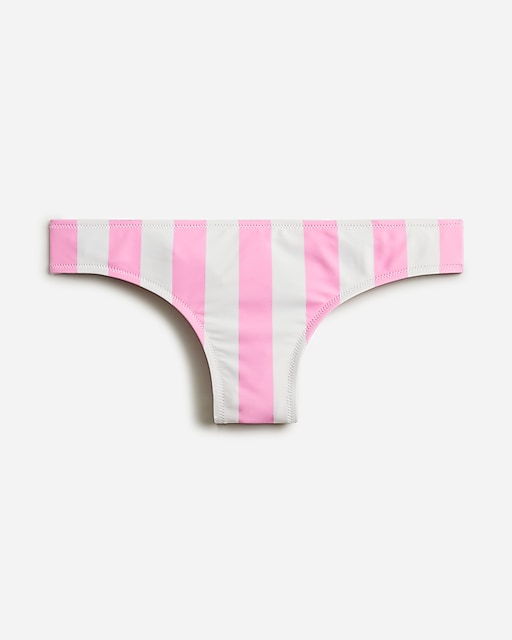 womens Surf hipster bikini bottom in pink stripe