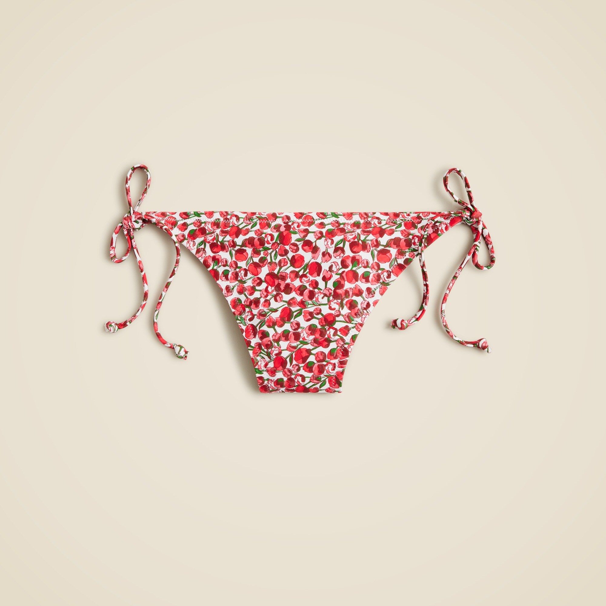 String hipster bikini bottom in Liberty® Eliza's Red fabric