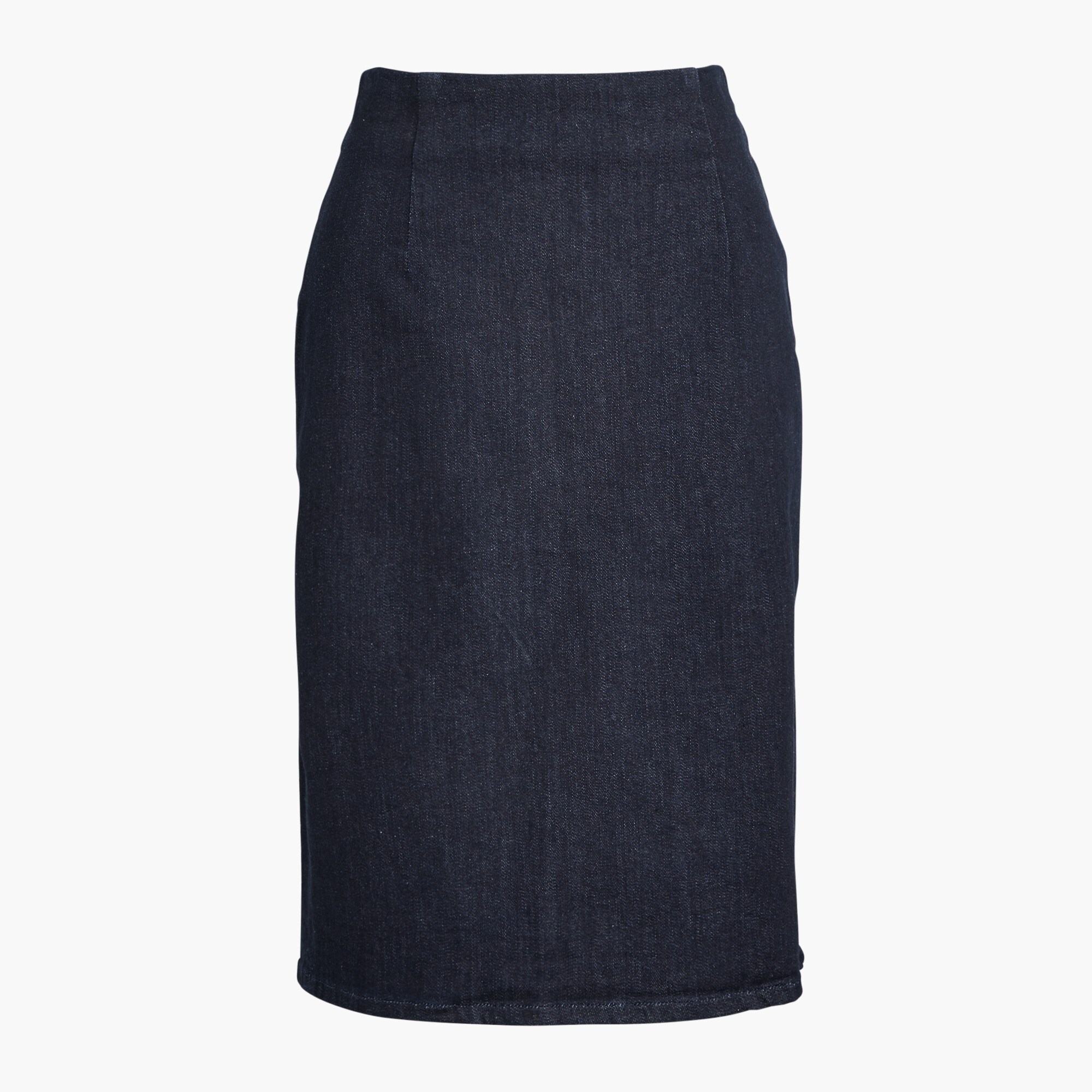 Denim pencil skirt