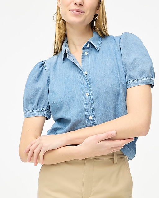 womens Chambray button-up shirt