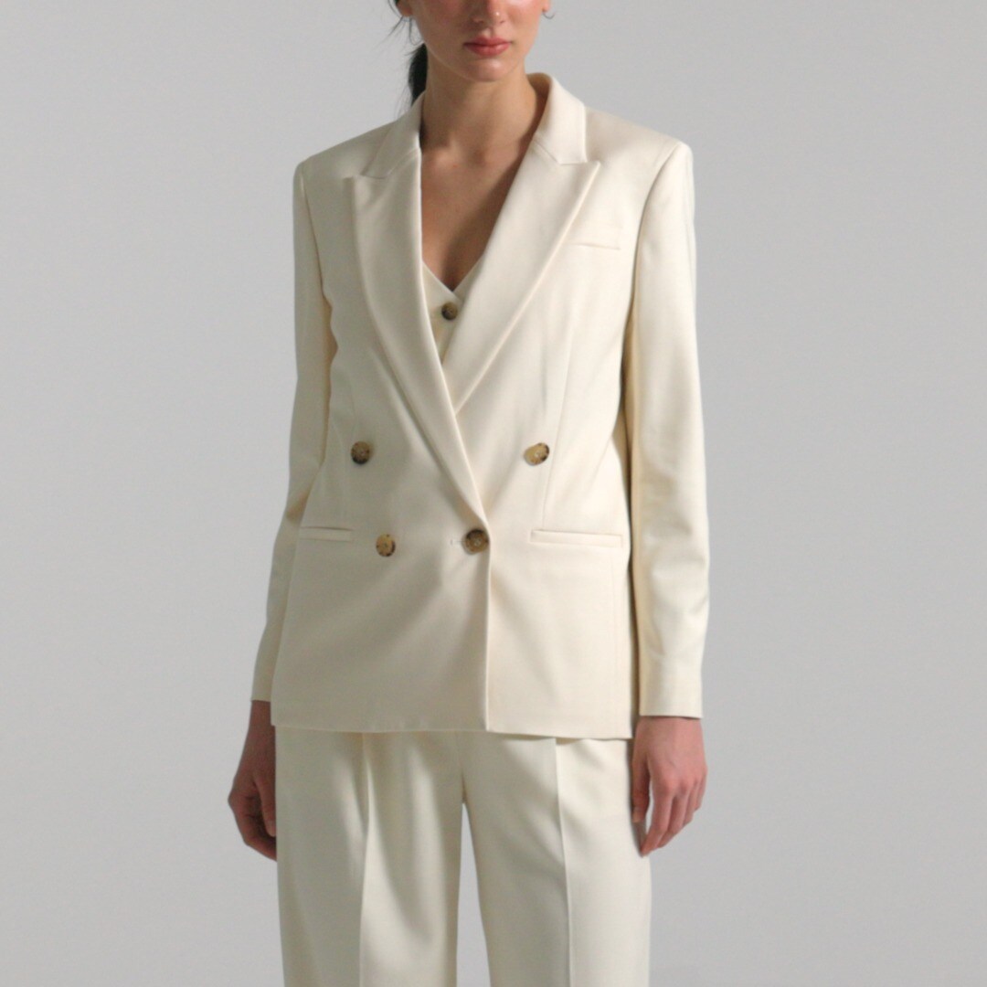 Veste J.CREW Femme - Double Boutonnage (double-breasted) - Jaune - Taille 0 - Occasion Très Bon état - Style Softshell