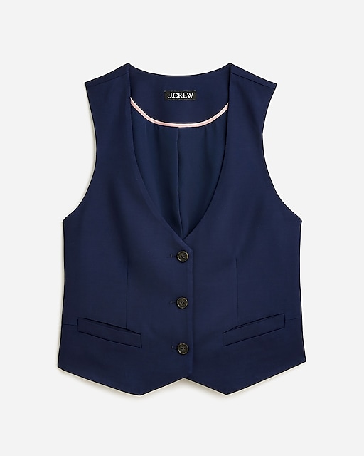 womens Classic-fit vest in city twill