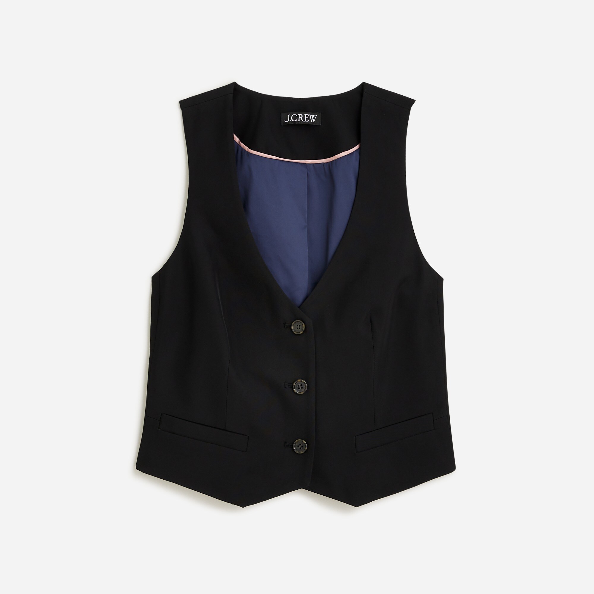  Slim-fit vest in drapey viscose