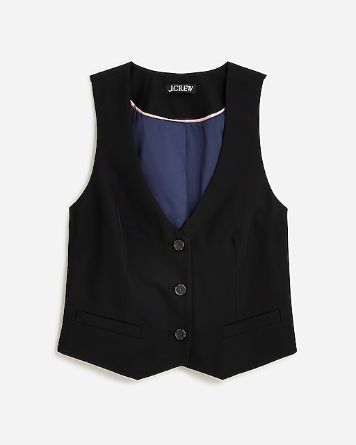  Slim-fit vest in drapey viscose