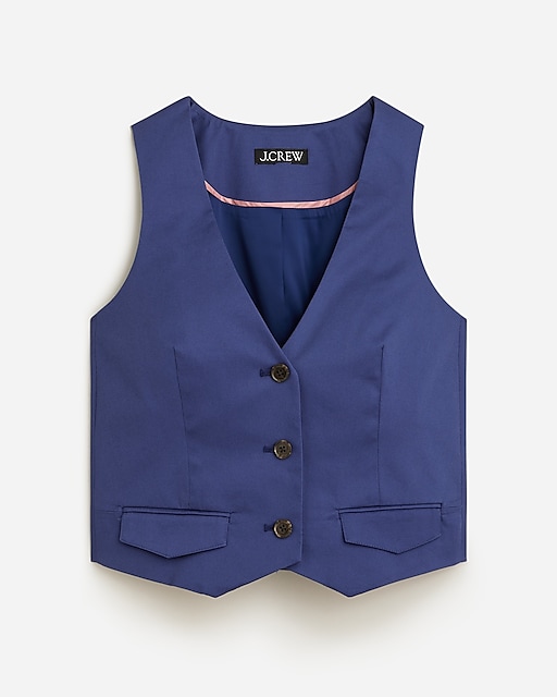  Slim-fit vest in lightweight chino