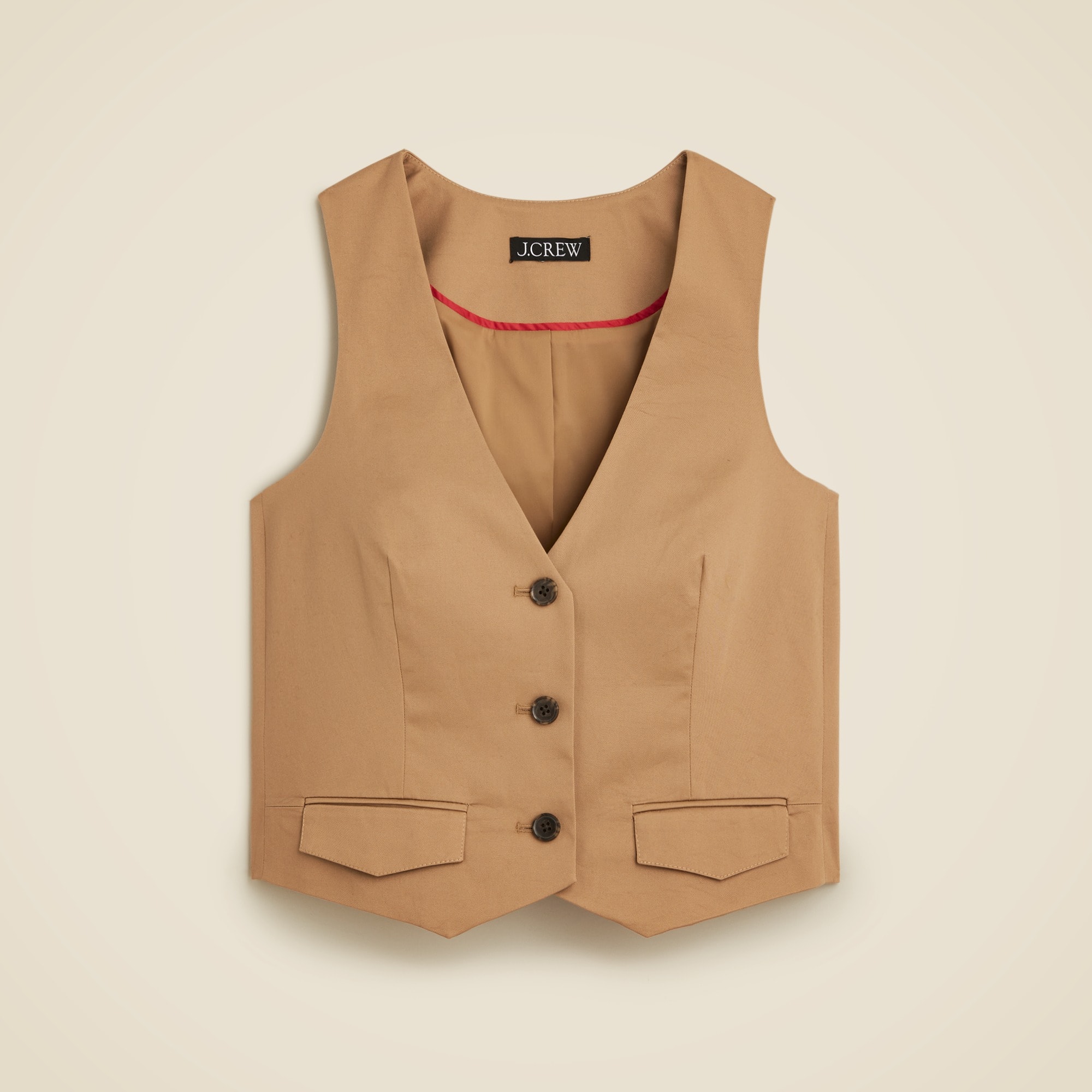Slim-fit Vest In Lightweight Chino For Women | J.Crew