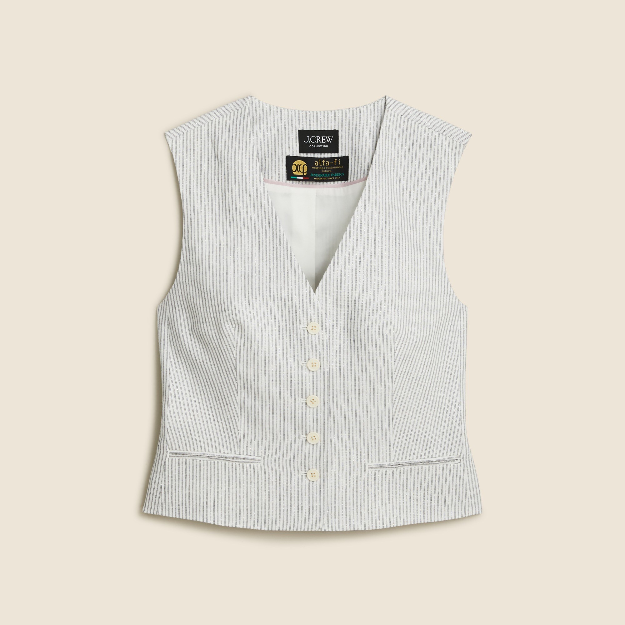 ベスト/ジレ 00s dries van noten linen vest DRIES VAN NOTEN - 00s dries van noten linen vestの通販 by closet