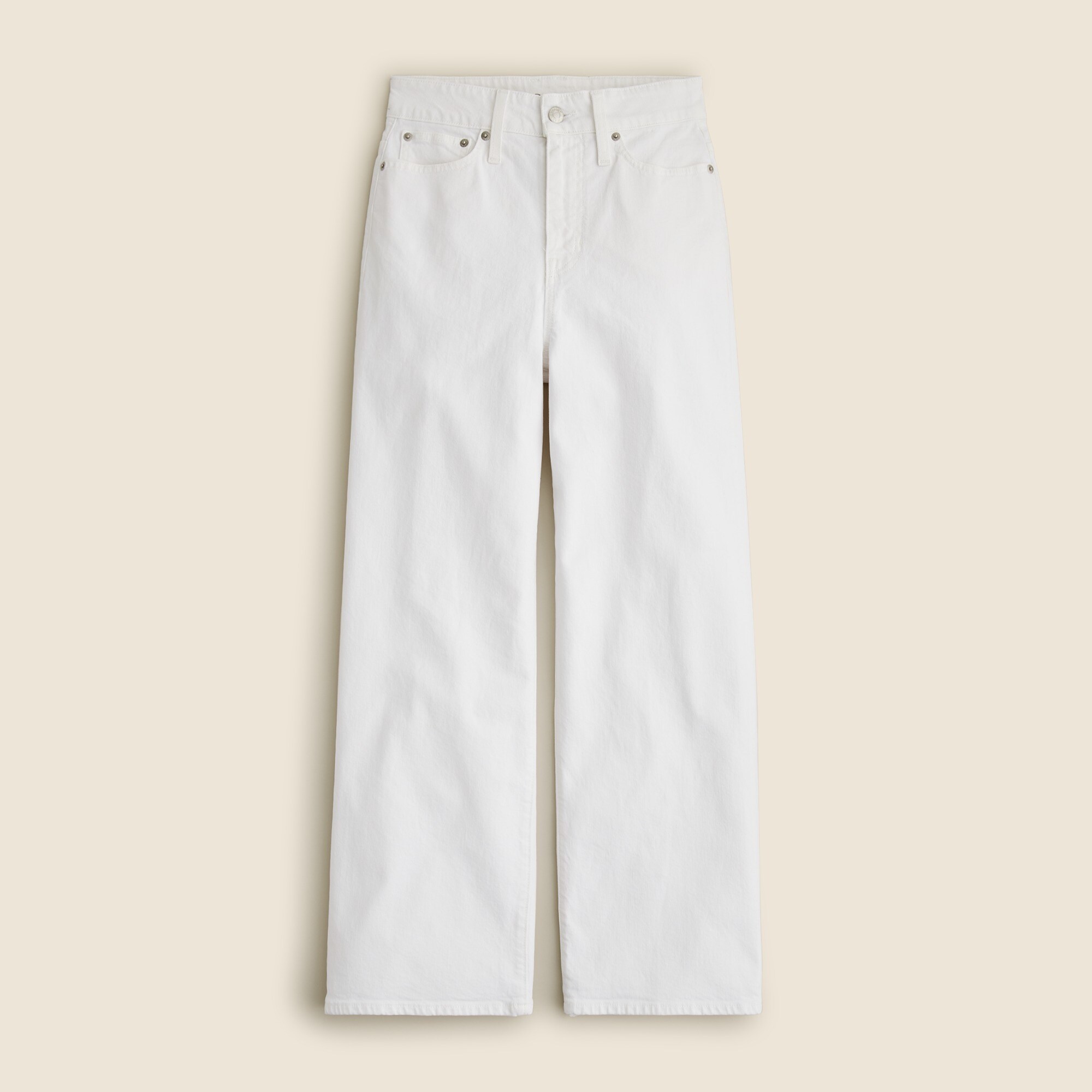 Curvy Slim Wide-leg Jean In White For Women | J.Crew