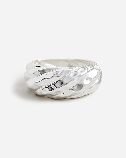 womens Textured hinge cuff bracelet