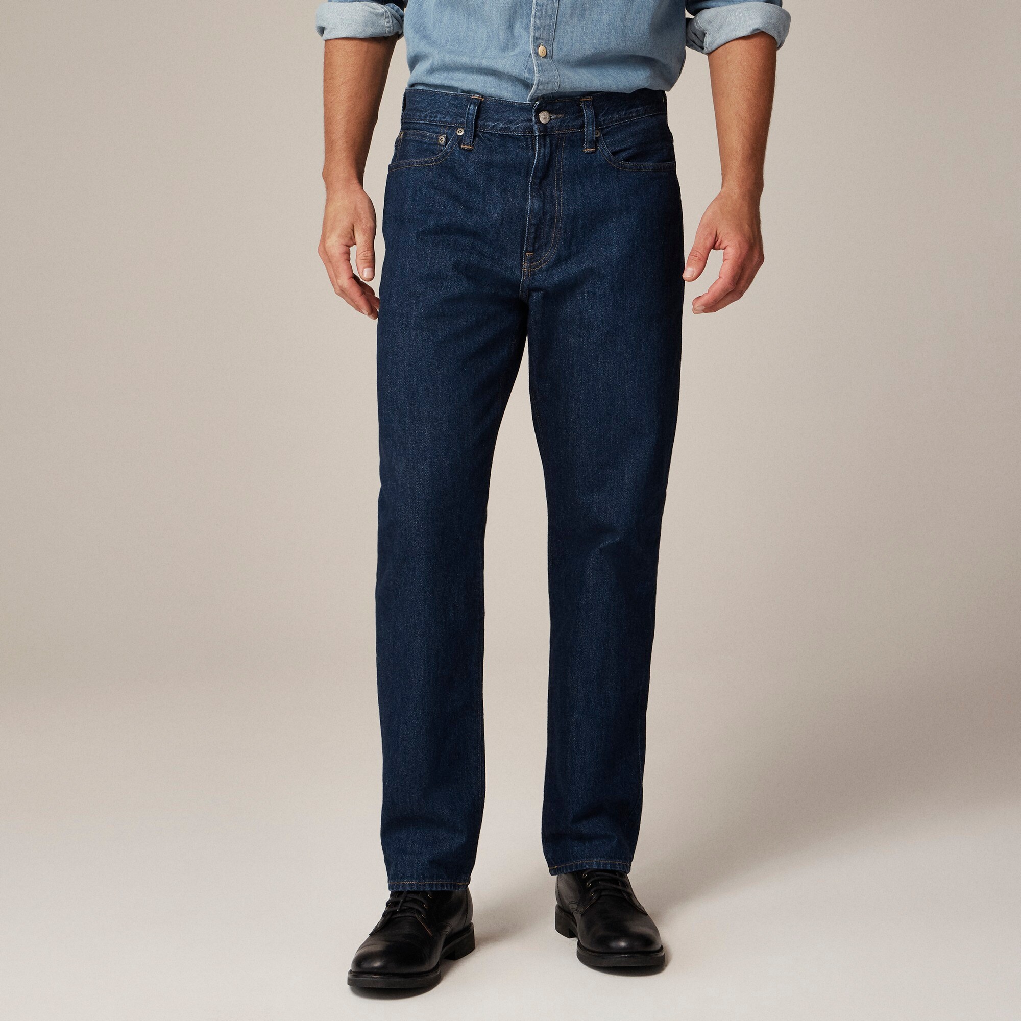 j.crew: classic jean in dark wash for men