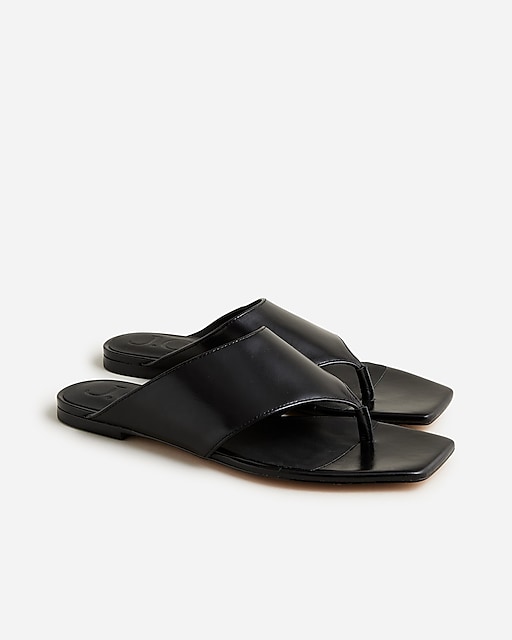 womens New Capri wide thong sandals in leather