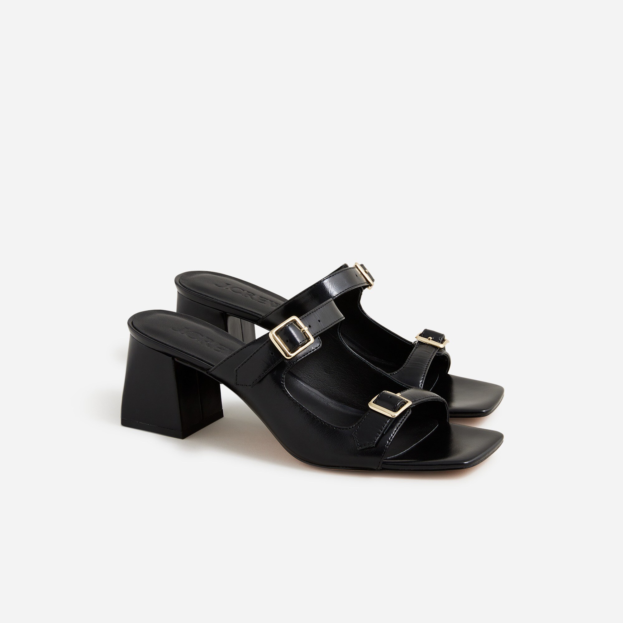 womens Layne buckle sandals in leather