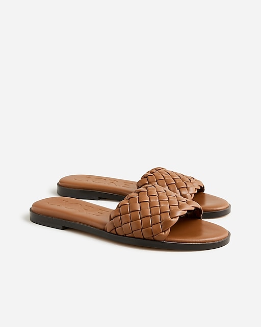 womens Georgina woven sandals in leather